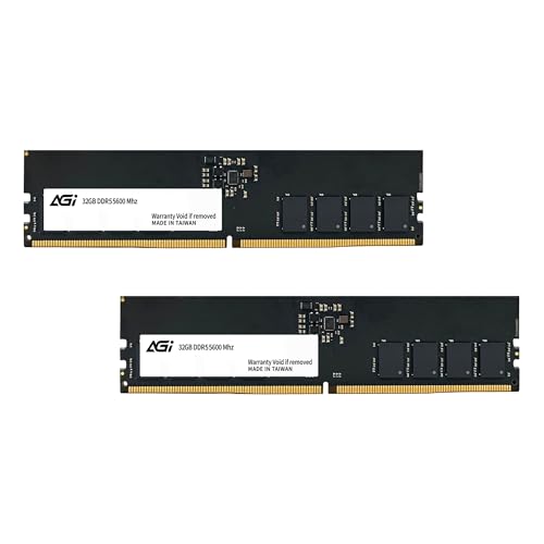 AGI DDR5-5600MT/s (PC5-44800) 64GB(32GBx2) UDIMM 46-46-46-90 1.1v AGI560032UD238-DT MM10565
