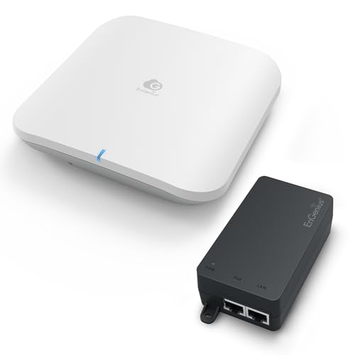 EnGenius Cloud Managed [ECW526-P] Wi-Fi 7 2x2x2 Tri-Band Access Point with EXT5060XBT PoE++ 60W 802.3bt 10GbE Injector