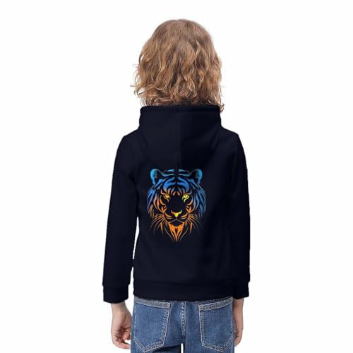 Pull Capuche Tigre pour Ados Sweat Confortable Cour de Récré