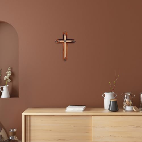 Cruz de madera duradera DECOMELODY adorno multifuncional 6