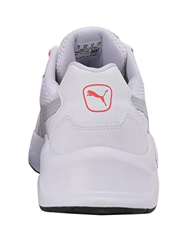 PUMA Puma Men's Low-Top, White White-high Rise-hot Coral Black 08, US 8.5