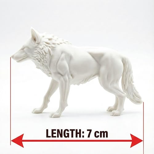 Image of Unscroo DIY 3D Model Painting Kits - Dinosaurs, Ice Age Animals & Unicorns - 3D Printed Art & Craft Hobby Gift for Kids, Teens & Adults - Return Gift Sets (Dire Wolf Single)