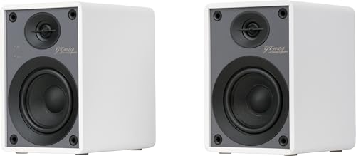 Powerful Audio, Compact Design — No External Amp Needed These powered studio monitors provide premium sound ohne needing external Ampfiers or processors. Con un design a risparmio di spazio, si adatta perfettamente alla scrivania, alla mensola o al gioco senza sacrificare le prestazioni.