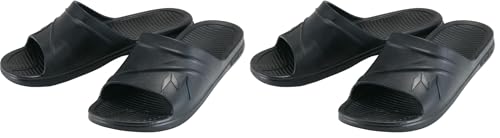 [マルゴ] サンダル 静電防止 低反発PVC製 丸五 スリッパ 帯電防止 静電気 室内履き やわらかい PVC マンダムサンダル 901 BK L