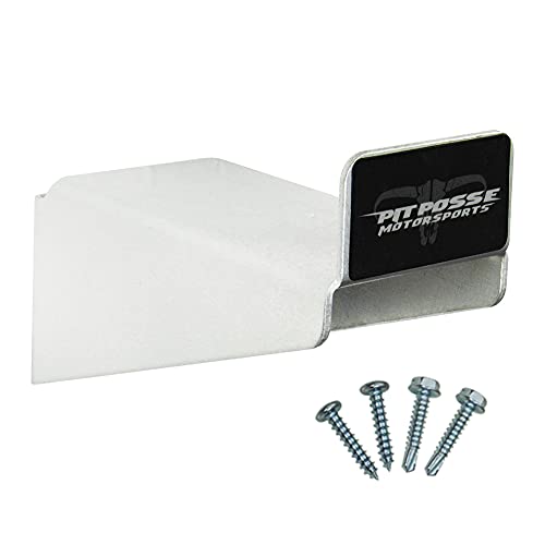 Pit Posse Pp282 Helmet Hook Holder Rack Storage Enclosed Cargo Race Trailer Shop Garage - Made In Usa - Aluminum Organizer Motorcycle Bike Accessory - 5 Year Warranty (Silver) #TOP2