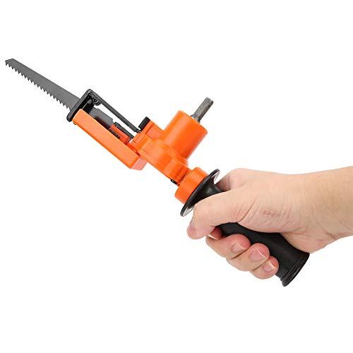 Säbelsäge, Säbelsäge mit Kabel, Säbelsäge-Sägeadapter, Elektrisches Bohrwerkzeug, Tragbares Tragbares Holzbearbeitungszubehör mit 1 Adapter, 2 Sägeblättern, 1 Griff, 1