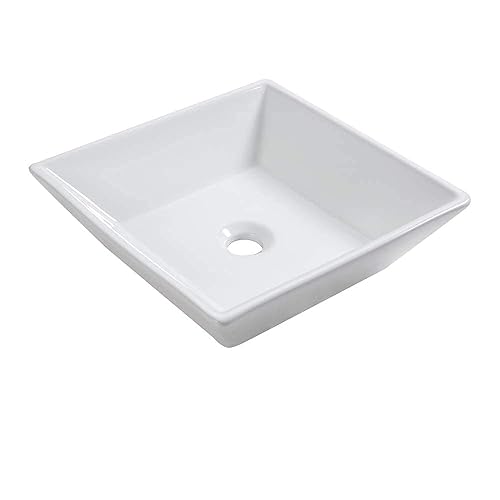 Sarlai Square Vessel Sink - 16'' x 16" Modern Square