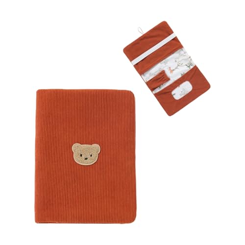 Bolsa de almacenamiento de ropa de pana suave con compartimentos miniatura 7