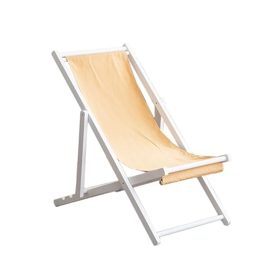 リクライニングチェア アウトドアチェア 折り畳み椅子 省スペース ベーシック ガーデンチェアー シェーズロングソファ 布製 枕付き 肘掛けき camping chair ラウンジチェア キャンプ 椅子 喫茶店 ビーチベッド おしゃれ (白 - オレンジ)