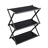 Camping , organizer pieghevole a 3 livelli e portatile, per organizzare tavoli da campeggio, per l'uso in attività all'aperto, picnic, escursioni, viaggi, terrazza e giardino