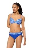 YSABEL MORA. Conjunto de Bikini Top con Aro Estampado Copa C. Special Price. Top con Relleno y Tirantes Regulables. Braga Midi Reduce Abdomen y Lateral Ajustable .Colección Shell.