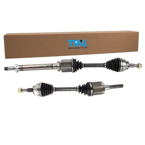 TRQ Front Driver and Passenger Side CV Axle Assembly Set 2 Piece Compatible with 2013-2016 Ford Escape 1.6L Front Wheel Drive 2017-2019 Escape 1.5L Front Wheel Drive