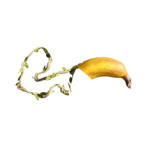 Jumping Spiders Banana Shape Nest Terrarium Tanks Decors Naural Appearance Hideouts Habitat Artificial Plant for Reptiles
