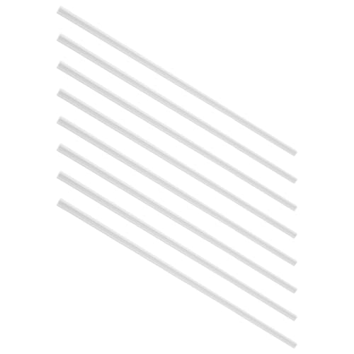Plinthes autocollantes plastique flexible blanc dechous 8 pieces decoration murale miniature 1:12