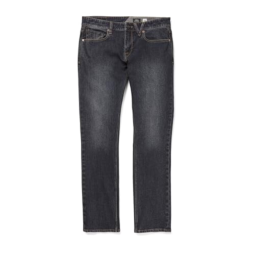 Volcom Men's Vorta Slim Fit Stretch Denim Jean, New Vintage Blue