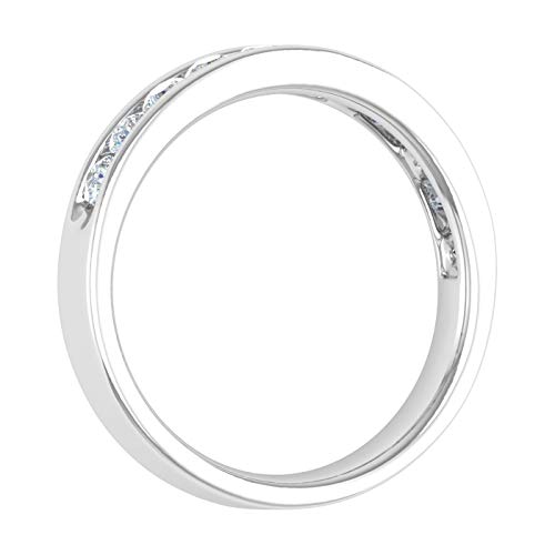 FINEROCK 0.60 Carat Channel Set Diamond Wedding Band Ring in 14K Gold2