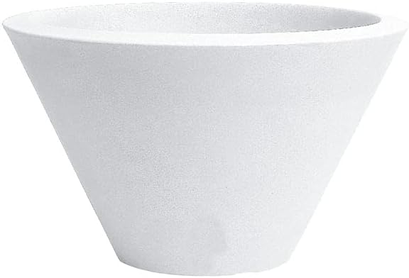 Nicoli R6050B Evolution Matt Rotational Moulding Chiron Vase, White, 50 cm