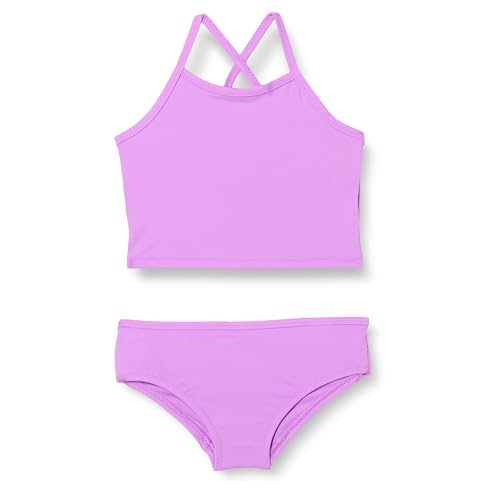 Amazon Essentials Tankini-Set für Mädchen, helles Lavendel, Größe S