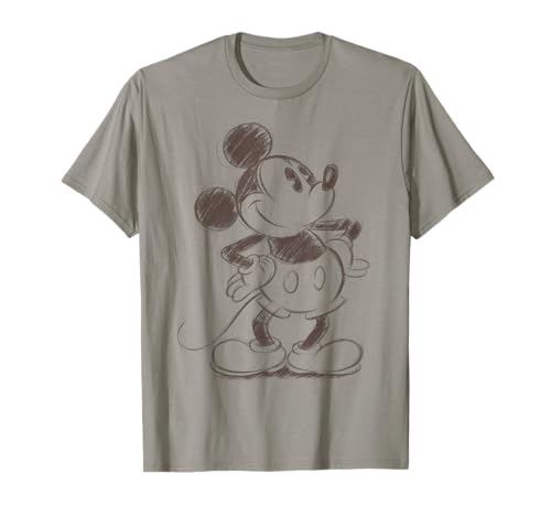 Disney Mickey And Friends Mickey Mouse Sketch Portrait T-Shirt