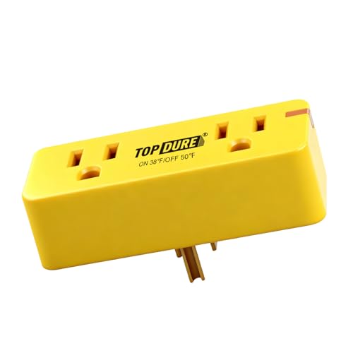 TOPDURE Thermostat Plug Outlet for Heat Cables, Temperature