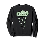 Photo Gallery cute be kind disegnato a mano nuvola minimalista cuori pioggia: verde felpa Photo Gallery cute be kind disegnato a mano nuvola minimalista cuori pioggia: verde felpa