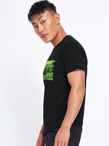 Image of Bewakoof Men's Graphic Print Regular Fit Half Sleeve Round Neck Pure Cotton T-Shirt