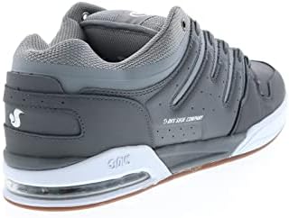 DVS Skateboard Shoes Tycho Charcoal/Grey/White Mens Size 10.5 | Image 7