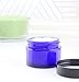 Cornucopia 1-Ounce Cobalt Glass Jars (12-Pack); Little Straight-Sided Cosmetic Containers for Aromatherapy, Balms, & Lotions, 2-Tablespoon Capacity