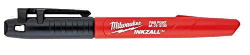 Milwaukee Inkzall fine point marqueur Noir, Or et Argent Bundle