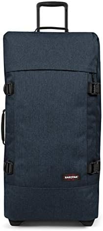 Eastpak Tranverz L Koffer 121L (79 x 40 x 33 cm), großer Reisekoffer mit Rollen, Robustes Gepäck mit 2 Fächern, Teleskopgriff & TSA-Schloss - Triple Denim
