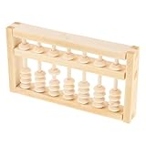 BESTonZON Miniatur Holz abakus für Erwachsene Traditionelles Montessori Lernspielzeug Zeitloses Rechenwerkzeug aus Holz Foto Accessoire und Zhua Zhou Zeremonie Deko