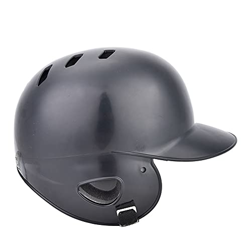 Batting Helmet, Heat Dissipation, Sports Protective Equipment, PressureProof, Lightweight with Air Hole for Base Player (Black)
