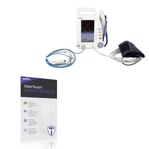 BoxWave Screen Protector Compatible with Dynarex Vital Signs 10840 Touch Screen - ClearTouch ImpactShield (2-Pack), Impenetrable Screen Protector Flexible Film