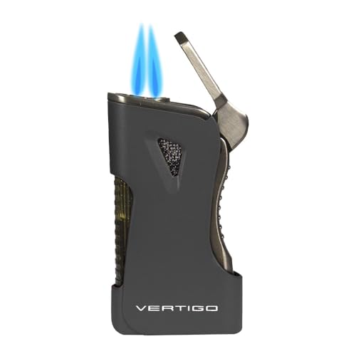 Encendedor de antorcha doble Vertigo Nitro Negro miniatura 1