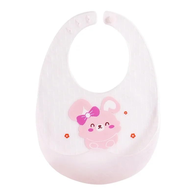 Image of StarAndDaisy Reusable Silicone Bib for Baby with Adjustable Buttons for Mess-Free Feeding