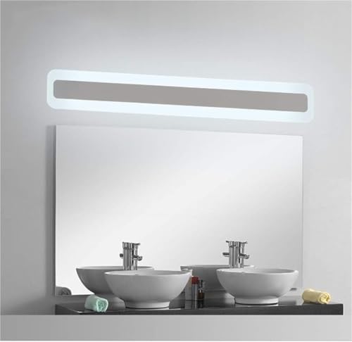 hxoity Aplique De Baño LED Lámpara De Espejo Para Baño Luz De Techo Cromada Luz Blanca Cálida Iluminación De Tocador De Baño De Montaje En Pared