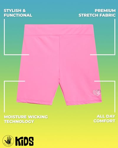 Body Glove Girls' Active Shorts - 3 Pack Performance Bike Short: Dance Volleyball Active Yoga Shorts (7-12)2