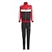 Produktbild adidas Unisex Kinder Essentials 3-Stripes Tiberio Track Suit, better scarlet/white/black/white, 13-14 Years