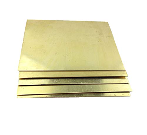 Plaque en laiton H62 anti-corrosion pour réparations mécaniques et calages DIY