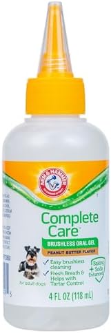 Arm & Hammer Complete Care Brushless Oral Dog Gel, Peanut Butter,...