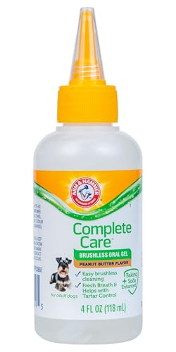 Arm & Hammer Complete Care Brushless Oral Dog Gel, Peanut Butter, 4 Oz