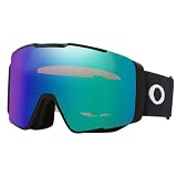 Oakley Line Miner Pro - Gafas de nieve, correa negra mate con lente Prizm Snow Argon Iridium, grande