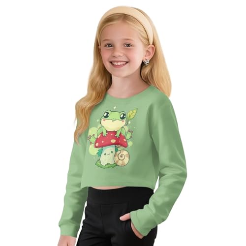 Ystardream Stylish Girls Long Sleeve Crop Tops Versatile for Various Occasions3