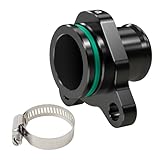 Bevinsee Aluminum Water Hose Fitting Coolant Port Fitting w/O-ring Compatible with BMW N52 N54 N55 Engine E90 E91 E92 E93 335i 335xi 135i 325i 330i 525i 525xi 528i 528xi 530i 530xi, 11537541992, Black