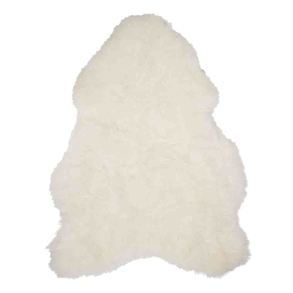 La Fourrure Le Mouton Islande Rasé Blanc 105x60x5cm