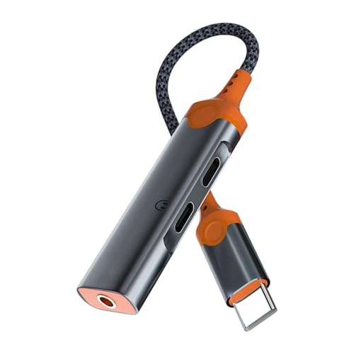 Adaptateur USB C vers Jack avec charge rapide 60W de Type C pour écoute musicale et appels