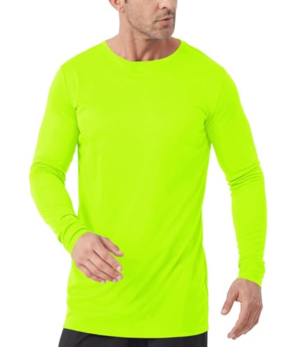 Image of Mens Tall Rash Guard Long Sleeve T Shirts-UPF 50+ Sun Protection Swim Tee