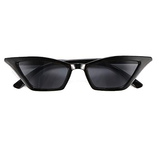 Winbang Chat Lunettes yeux, mode vintage Lunettes de soleil Frame PC UV 400 Protection anti-¨¦blouissement pour conduite P¨ºche Voyager Sports de plein air Femme, Noir Cover