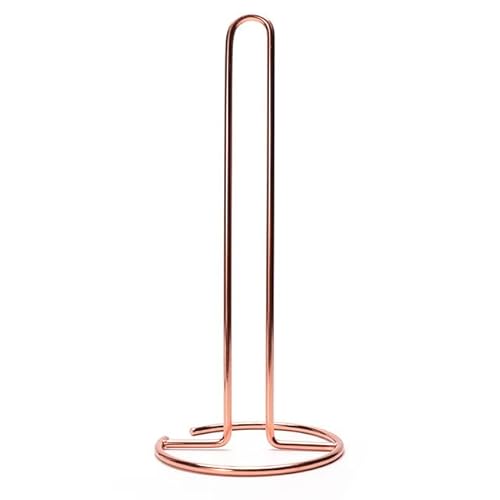 UNISTRENGH Porte-Serviettes en Papier De Cuisine Salle De Bain Papier Toilette Debout Garde-Manger Comptoir Porte-Rouleaux Support (Or Rose) Cover