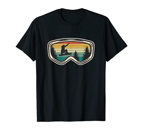 Gafas de snowboard de invierno inspiradas en la vendimia Camiseta